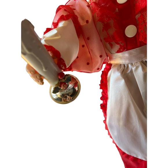 VIntage Animated Mrs Claus Waving Candle Yellow Glasses 1989 - Picture 4 of 15